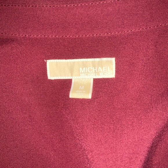 Michael Kors Burgundy Long Sleeve Dress - Picture 3 of 3